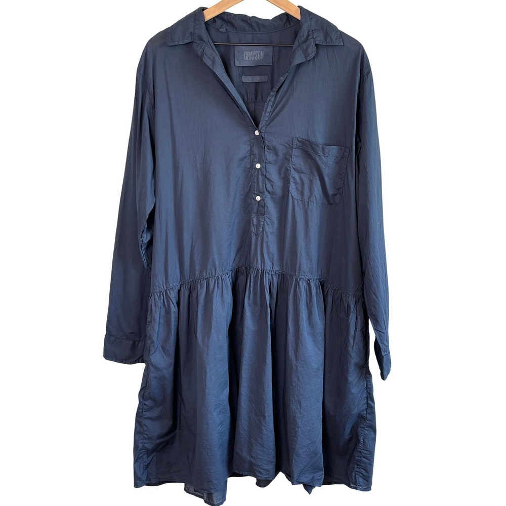 Frank & Eileen Grayson The‎ Changemaker Navy Blue Cotton XL Coastal Chic